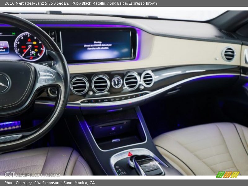 Ruby Black Metallic / Silk Beige/Espresso Brown 2016 Mercedes-Benz S 550 Sedan