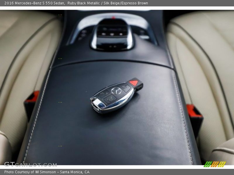 Ruby Black Metallic / Silk Beige/Espresso Brown 2016 Mercedes-Benz S 550 Sedan