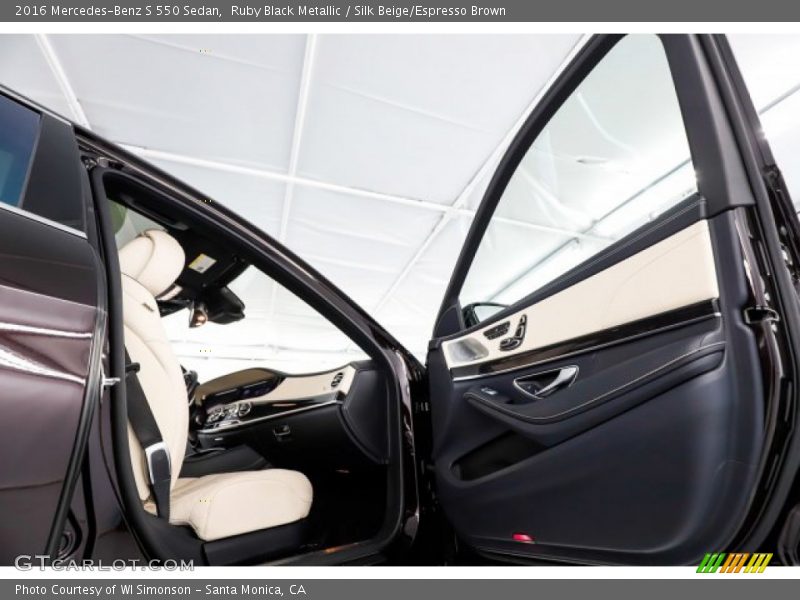 Ruby Black Metallic / Silk Beige/Espresso Brown 2016 Mercedes-Benz S 550 Sedan