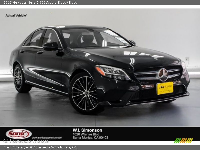 Black / Black 2019 Mercedes-Benz C 300 Sedan