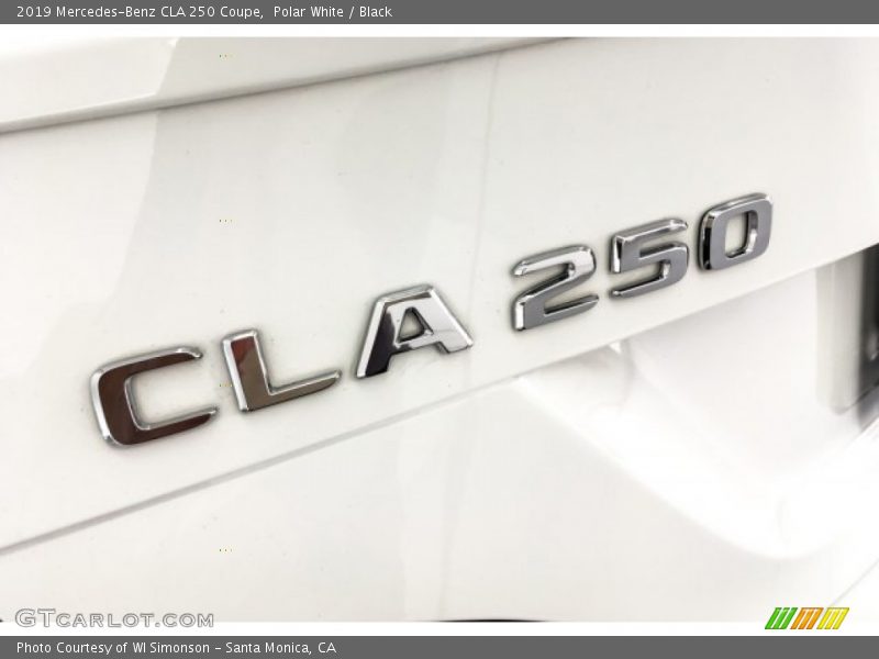 Polar White / Black 2019 Mercedes-Benz CLA 250 Coupe