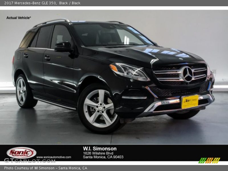Black / Black 2017 Mercedes-Benz GLE 350
