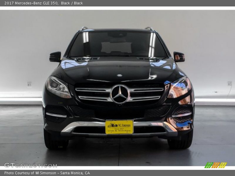 Black / Black 2017 Mercedes-Benz GLE 350