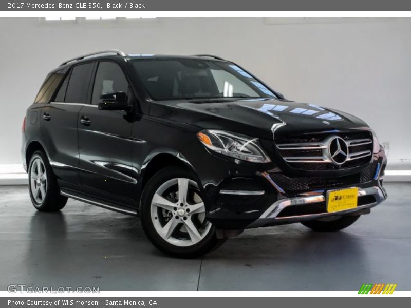 Black / Black 2017 Mercedes-Benz GLE 350