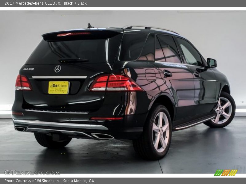 Black / Black 2017 Mercedes-Benz GLE 350