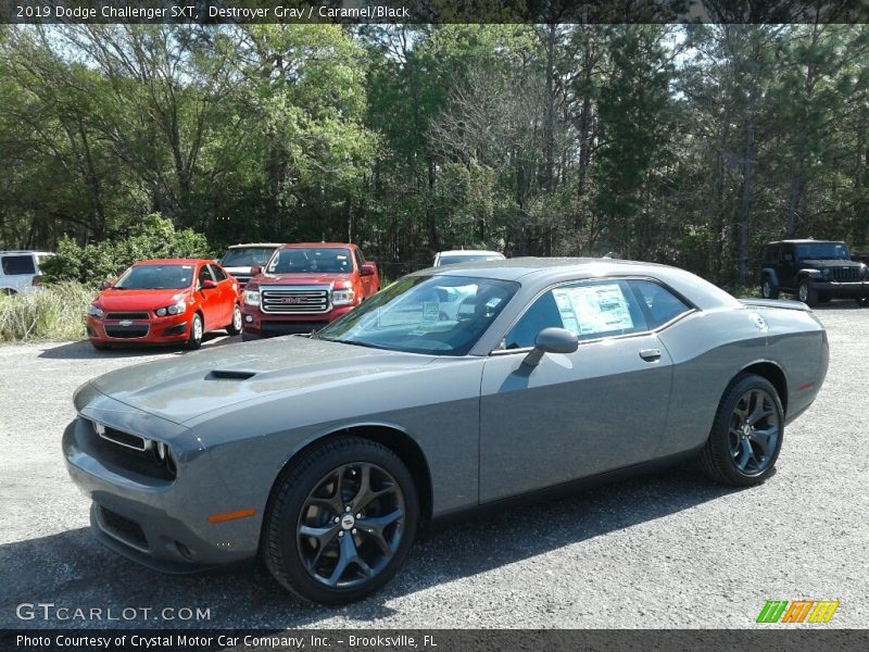 Destroyer Gray / Caramel/Black 2019 Dodge Challenger SXT
