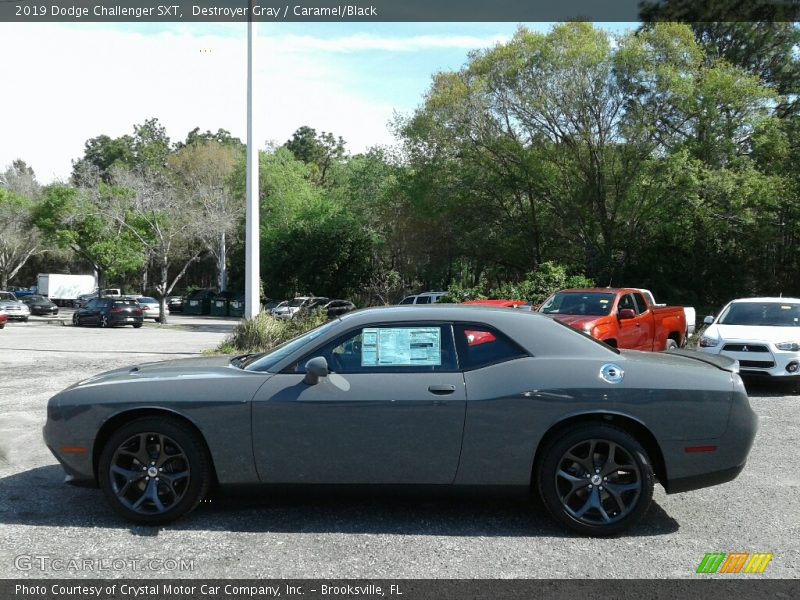 Destroyer Gray / Caramel/Black 2019 Dodge Challenger SXT