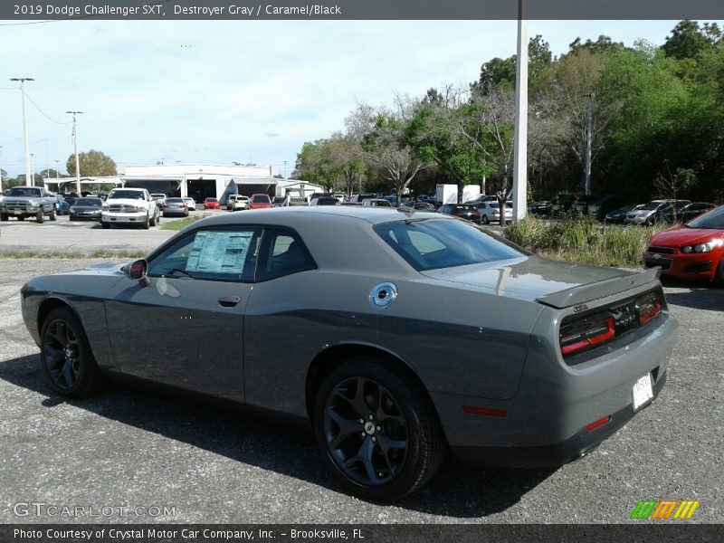 Destroyer Gray / Caramel/Black 2019 Dodge Challenger SXT