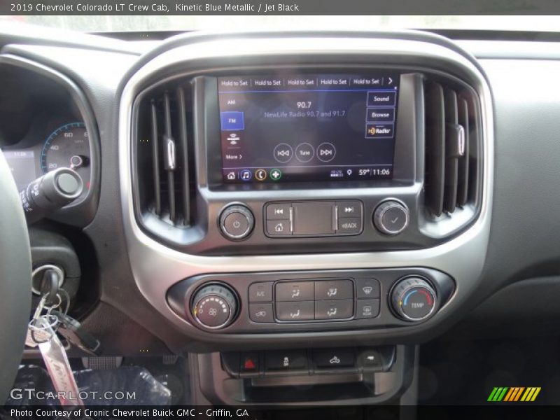 Kinetic Blue Metallic / Jet Black 2019 Chevrolet Colorado LT Crew Cab