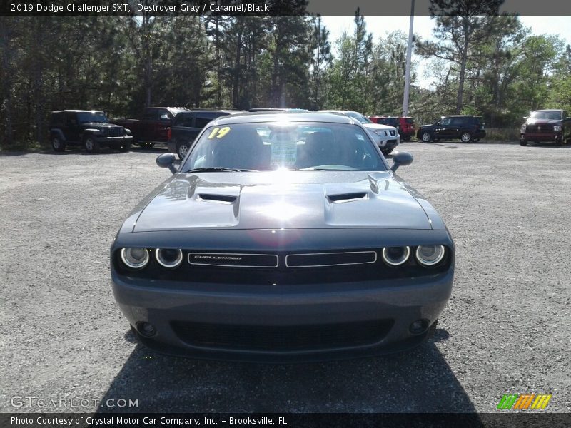 Destroyer Gray / Caramel/Black 2019 Dodge Challenger SXT