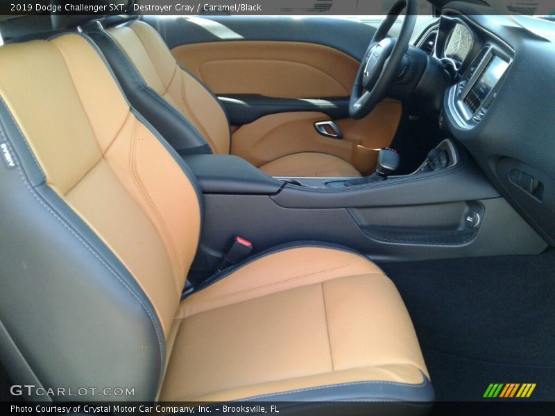 Destroyer Gray / Caramel/Black 2019 Dodge Challenger SXT