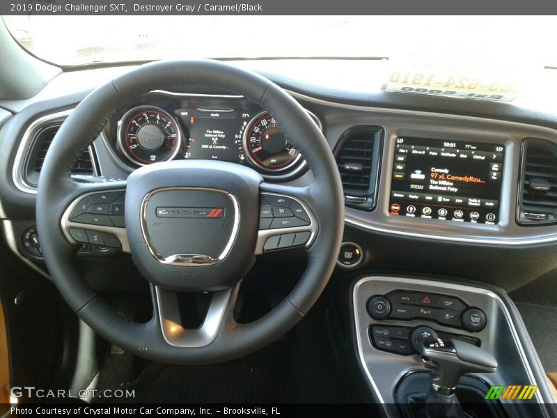 Destroyer Gray / Caramel/Black 2019 Dodge Challenger SXT