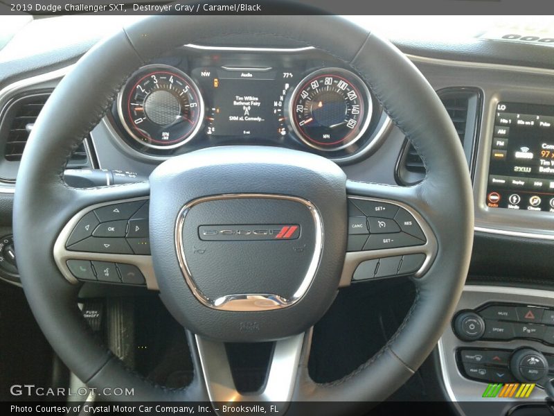 Destroyer Gray / Caramel/Black 2019 Dodge Challenger SXT