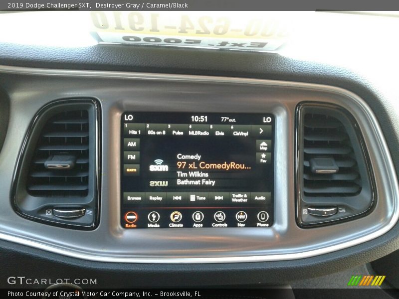 Destroyer Gray / Caramel/Black 2019 Dodge Challenger SXT