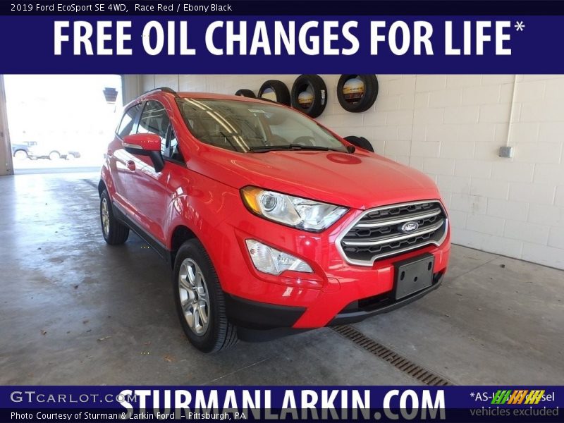 Race Red / Ebony Black 2019 Ford EcoSport SE 4WD