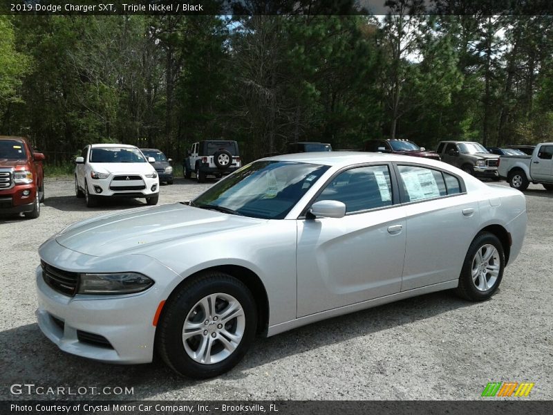 Triple Nickel / Black 2019 Dodge Charger SXT