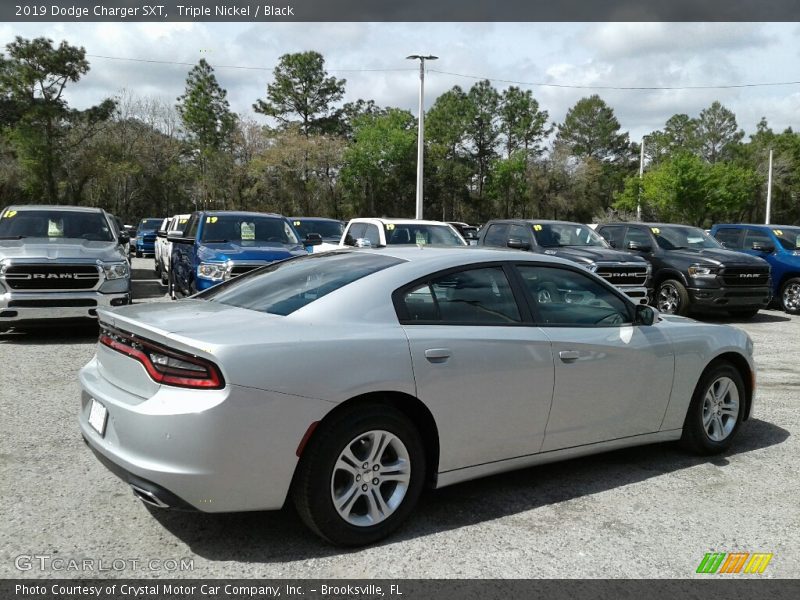 Triple Nickel / Black 2019 Dodge Charger SXT