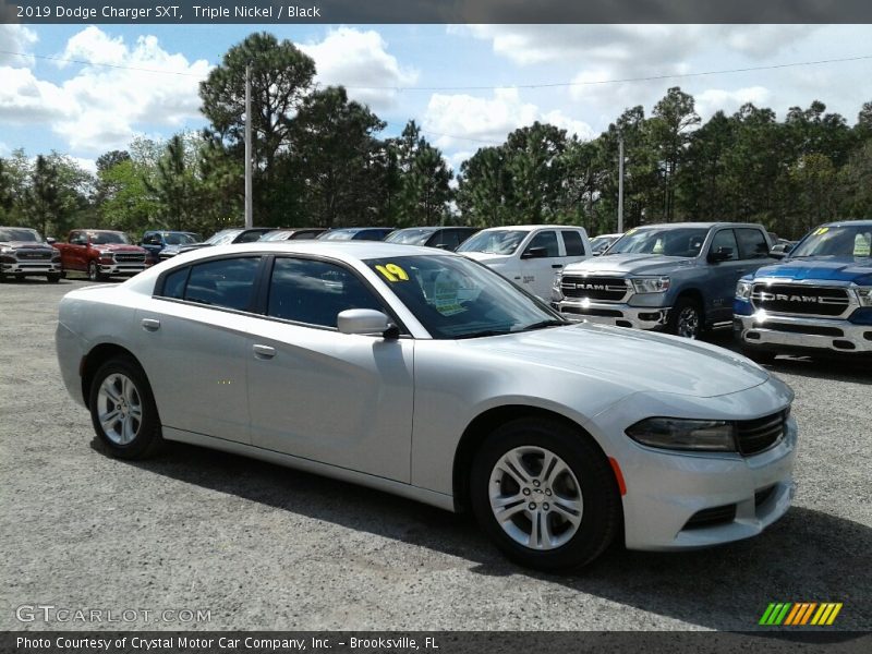 Triple Nickel / Black 2019 Dodge Charger SXT