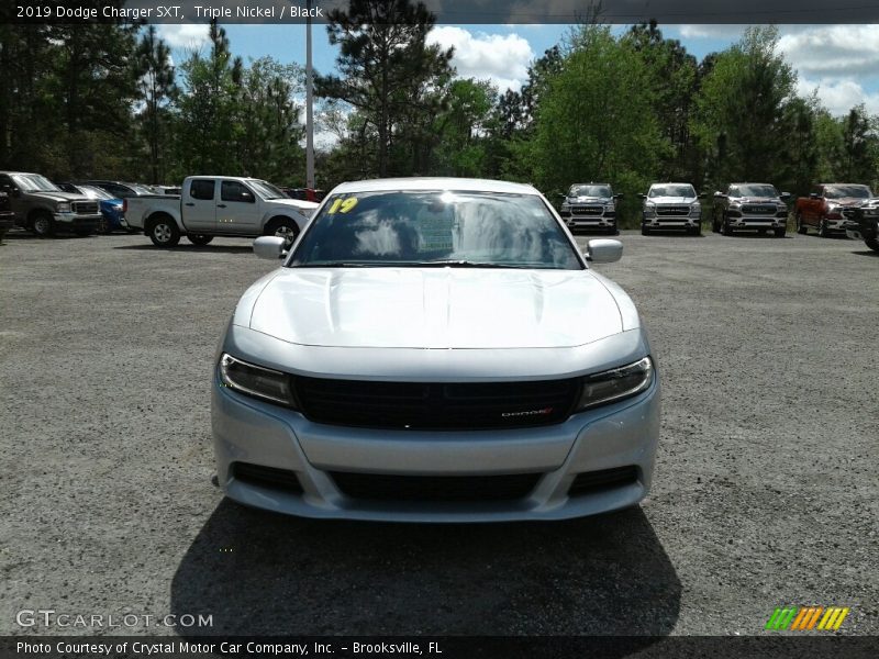 Triple Nickel / Black 2019 Dodge Charger SXT