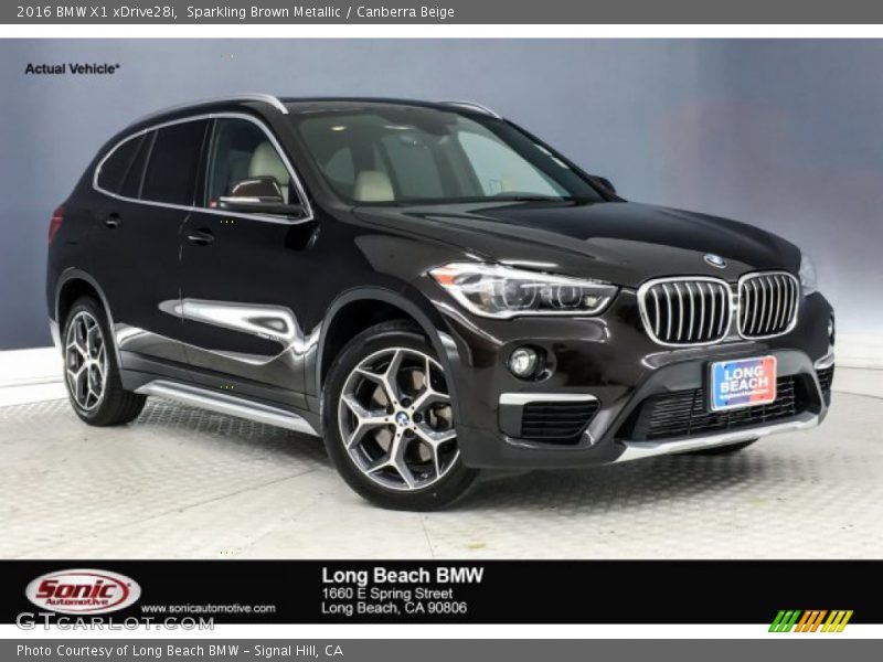 Sparkling Brown Metallic / Canberra Beige 2016 BMW X1 xDrive28i