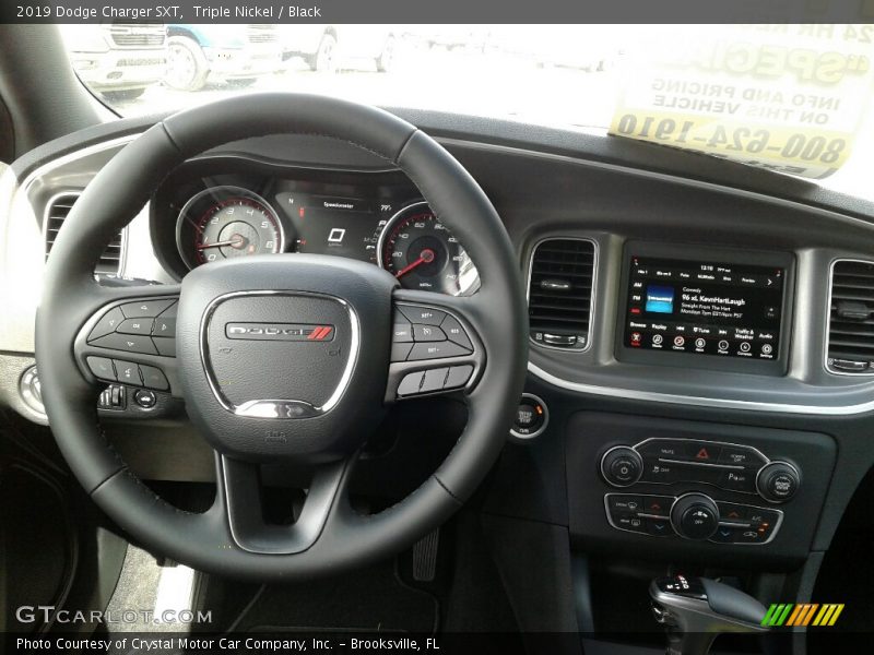 Triple Nickel / Black 2019 Dodge Charger SXT