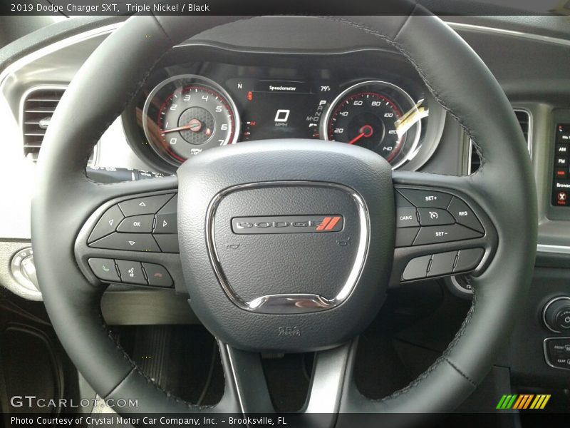 Triple Nickel / Black 2019 Dodge Charger SXT