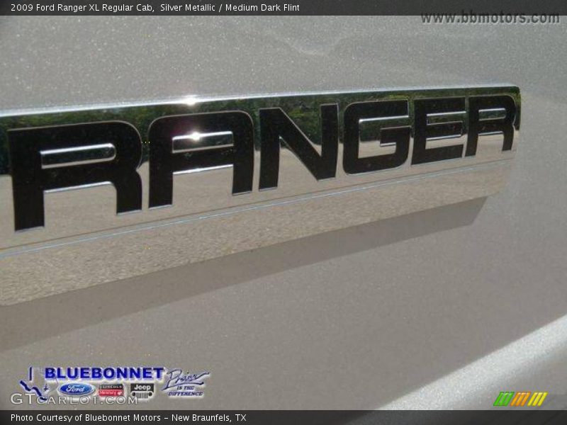 Silver Metallic / Medium Dark Flint 2009 Ford Ranger XL Regular Cab