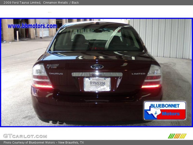 Cinnamon Metallic / Black 2009 Ford Taurus Limited