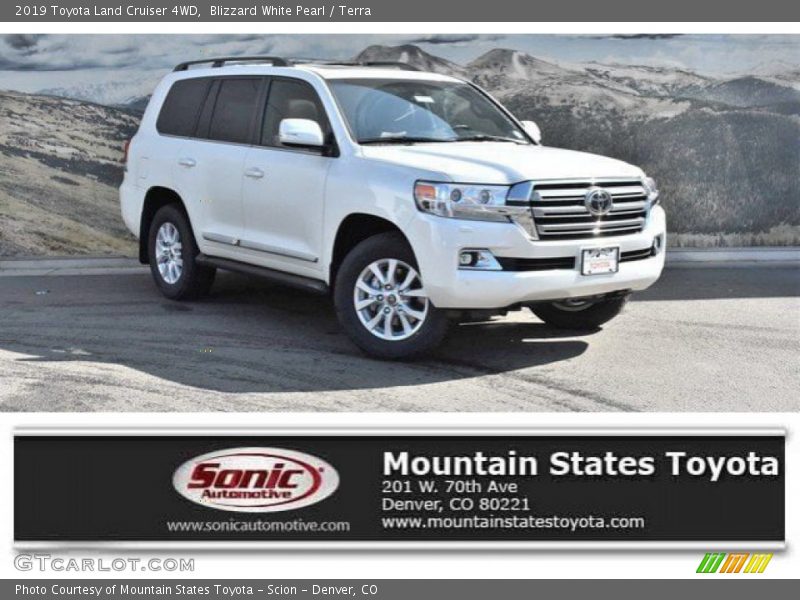 Blizzard White Pearl / Terra 2019 Toyota Land Cruiser 4WD