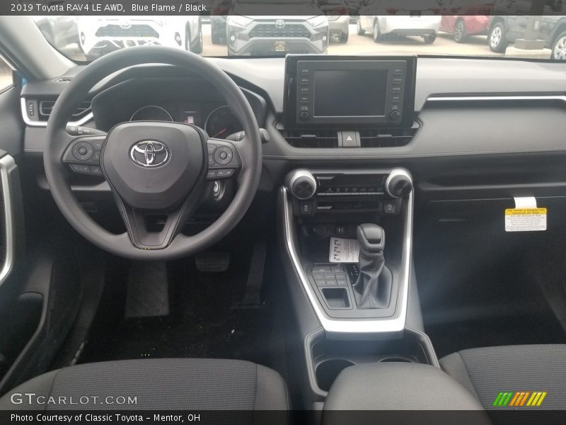 Blue Flame / Black 2019 Toyota RAV4 LE AWD