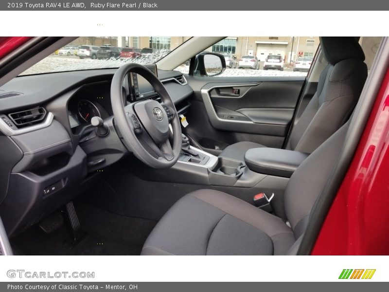 Ruby Flare Pearl / Black 2019 Toyota RAV4 LE AWD
