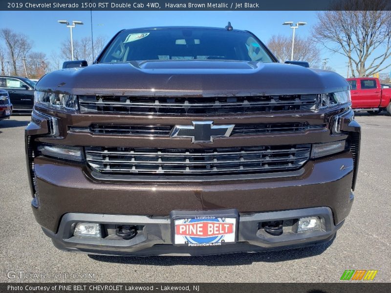 Havana Brown Metallic / Jet Black 2019 Chevrolet Silverado 1500 RST Double Cab 4WD