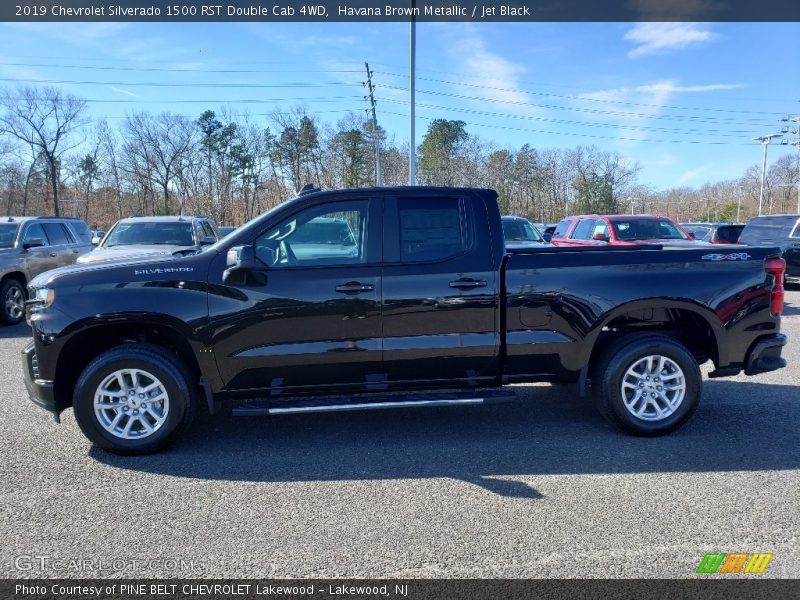 Havana Brown Metallic / Jet Black 2019 Chevrolet Silverado 1500 RST Double Cab 4WD