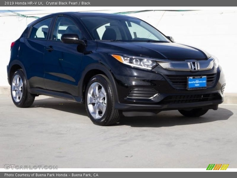 Crystal Black Pearl / Black 2019 Honda HR-V LX