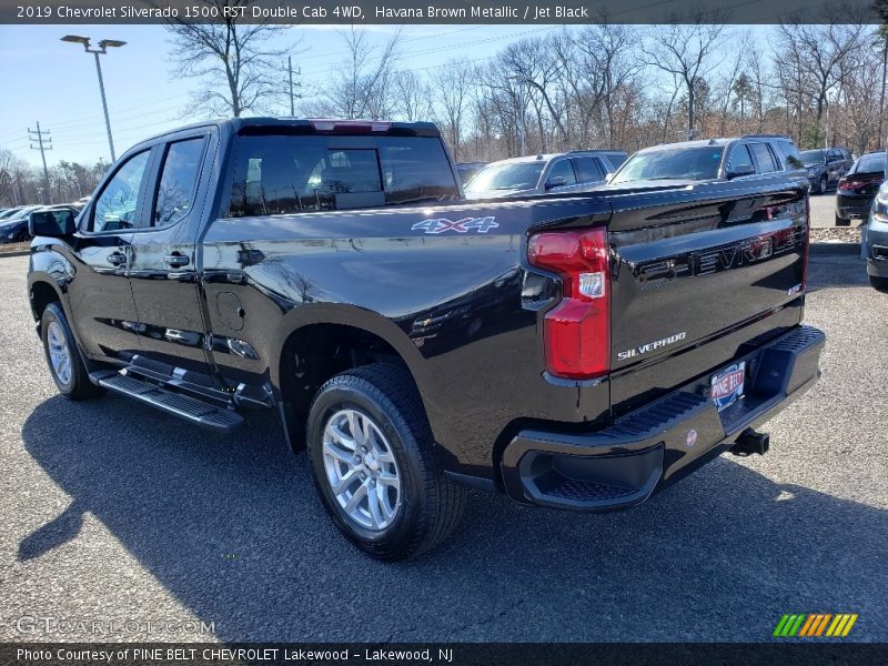 Havana Brown Metallic / Jet Black 2019 Chevrolet Silverado 1500 RST Double Cab 4WD