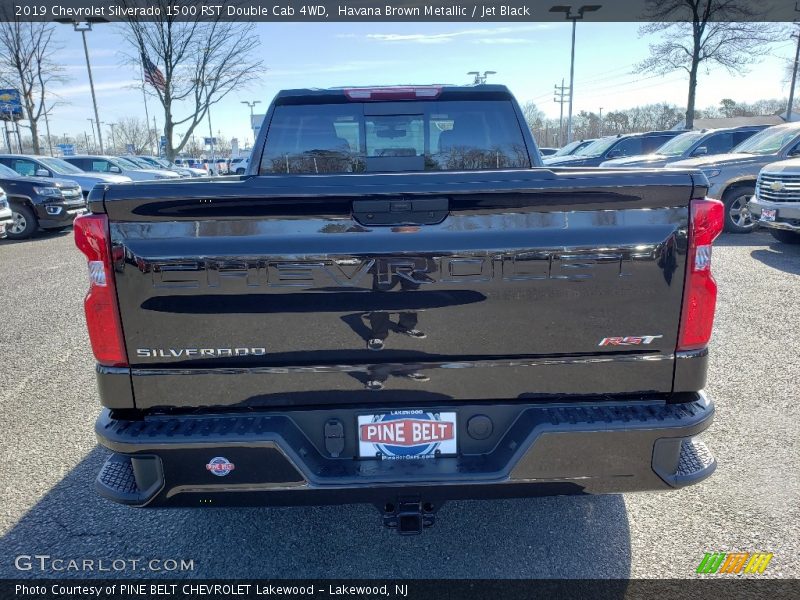 Havana Brown Metallic / Jet Black 2019 Chevrolet Silverado 1500 RST Double Cab 4WD