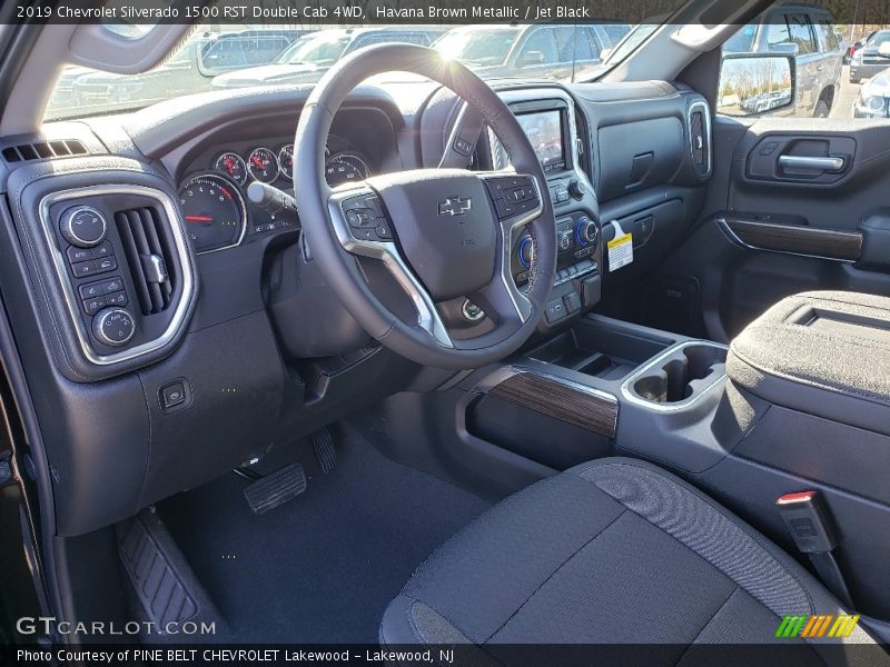 Havana Brown Metallic / Jet Black 2019 Chevrolet Silverado 1500 RST Double Cab 4WD