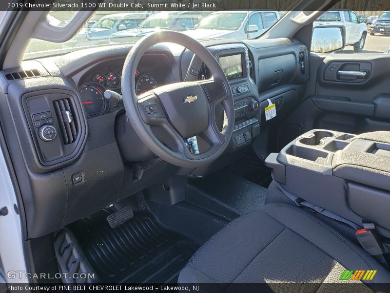 Summit White / Jet Black 2019 Chevrolet Silverado 1500 WT Double Cab