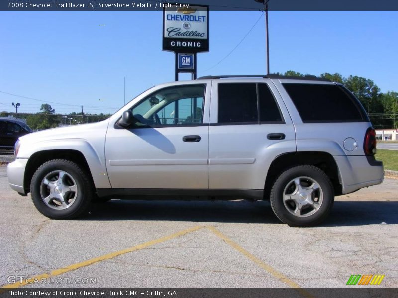 Silverstone Metallic / Light Gray 2008 Chevrolet TrailBlazer LS