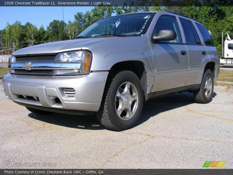 Silverstone Metallic / Light Gray 2008 Chevrolet TrailBlazer LS