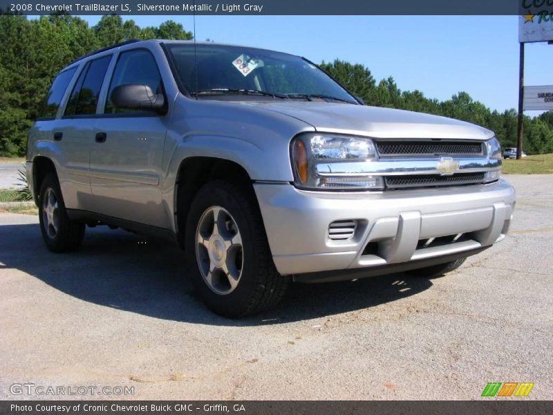 Silverstone Metallic / Light Gray 2008 Chevrolet TrailBlazer LS