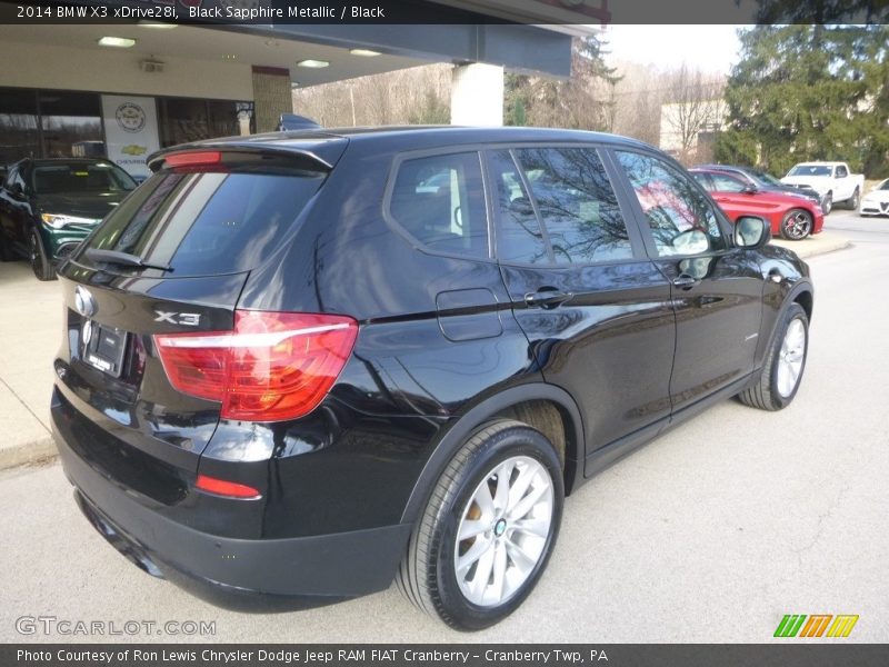 Black Sapphire Metallic / Black 2014 BMW X3 xDrive28i
