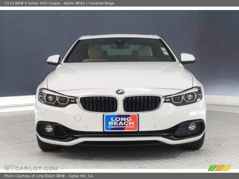 Alpine White / Venetian Beige 2019 BMW 4 Series 440i Coupe