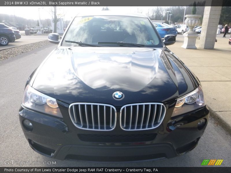 Black Sapphire Metallic / Black 2014 BMW X3 xDrive28i