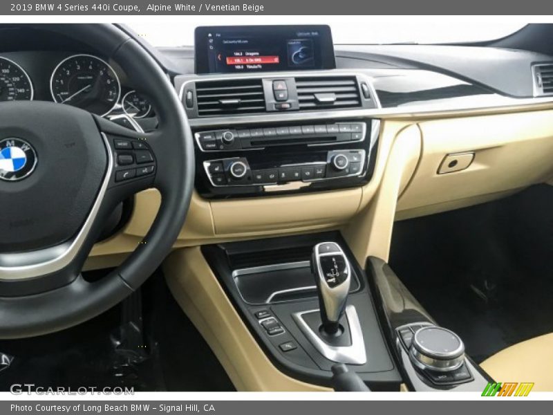 Alpine White / Venetian Beige 2019 BMW 4 Series 440i Coupe