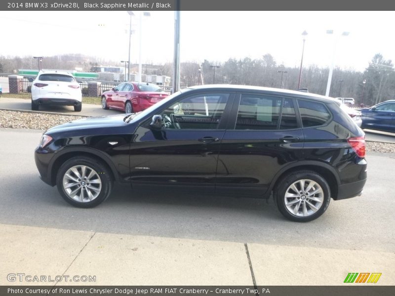Black Sapphire Metallic / Black 2014 BMW X3 xDrive28i