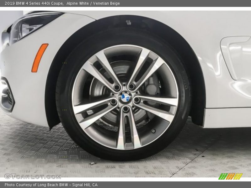 Alpine White / Venetian Beige 2019 BMW 4 Series 440i Coupe
