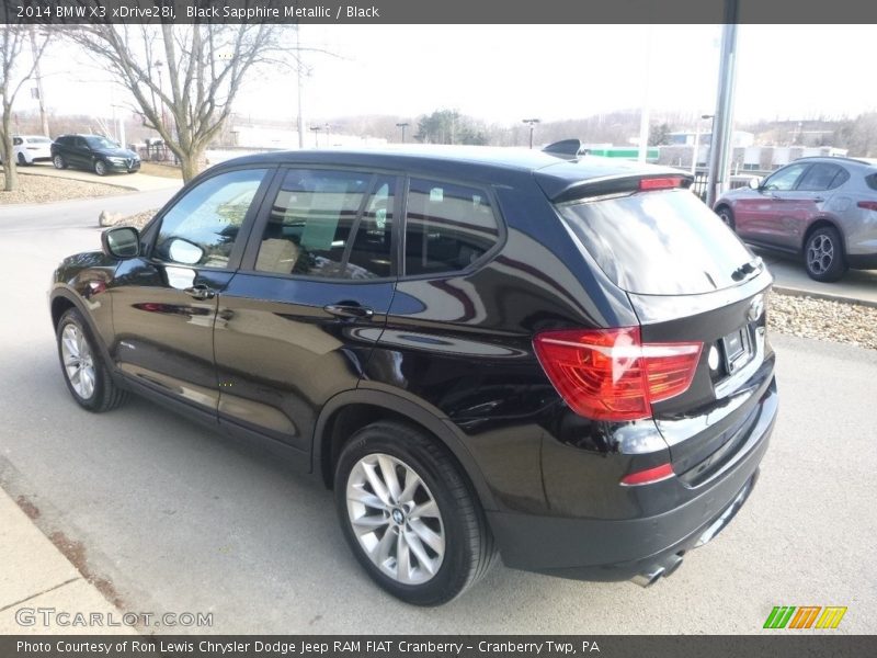Black Sapphire Metallic / Black 2014 BMW X3 xDrive28i