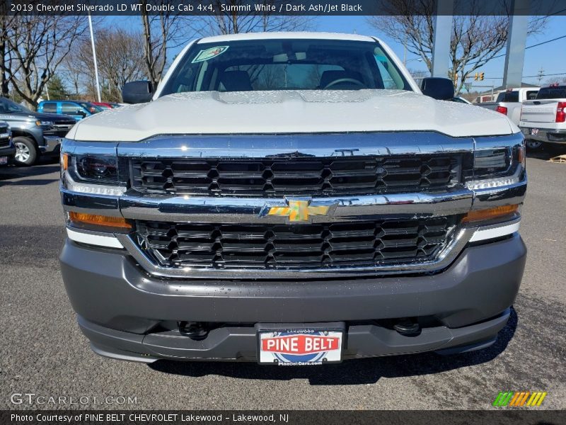 Summit White / Dark Ash/Jet Black 2019 Chevrolet Silverado LD WT Double Cab 4x4