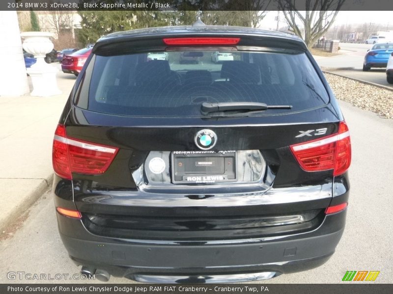 Black Sapphire Metallic / Black 2014 BMW X3 xDrive28i